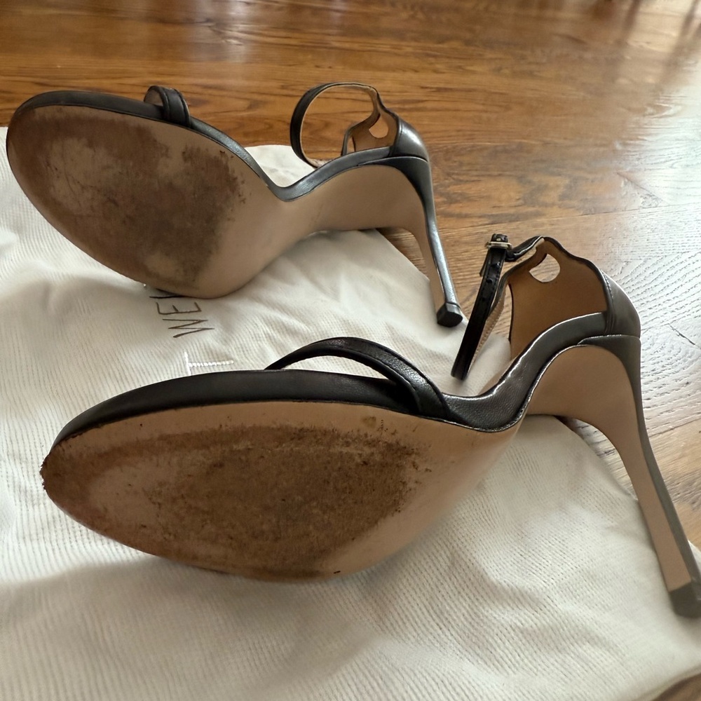 Stuart Weitzman Black Strappy Heels - Picture 5 of 5
